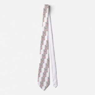 Abstract Peacock Tie