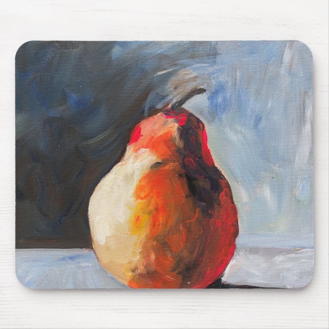 Abstract Pear Mouse Pad (Front)