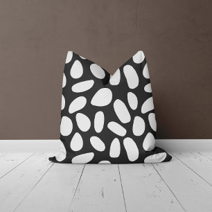 Abstract pebbles Throw Pillow
