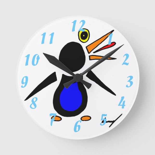 Abstract Penguin Clock (Front)