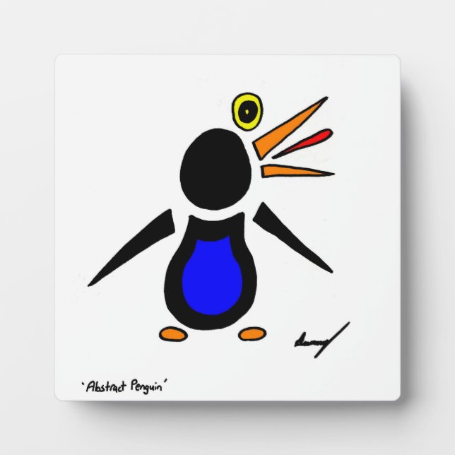 Abstract Penguin Plaque (Front)