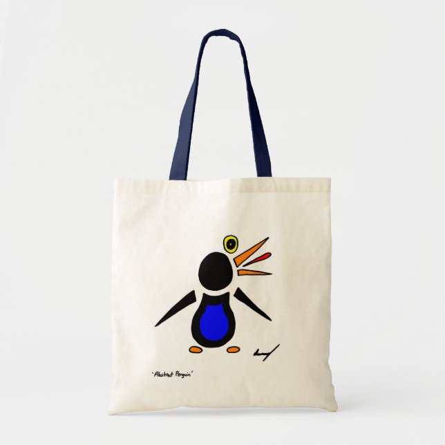 Abstract Penguin Tote Bag (Front)