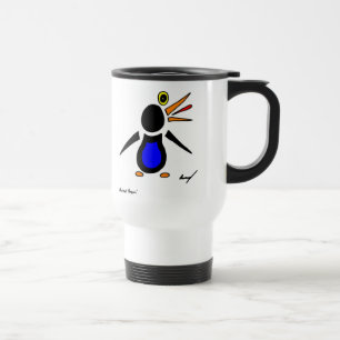 Abstract Penguin Travel Mug