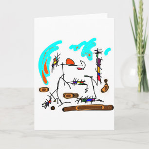 abstract person card