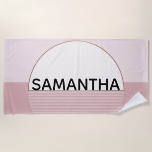 Abstract Personalised Beach Towel