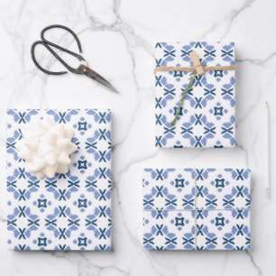 Abstract Petals Pattern  Wrapping Paper Sheet