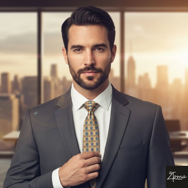 Abstract pharaonic art Neck Tie (Creator Uploaded)
