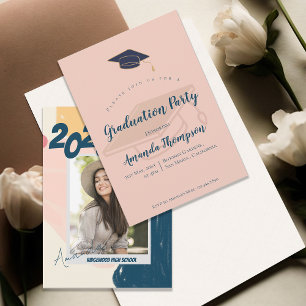 Abstract Photo Class of 2025 Graduation Party Invitation