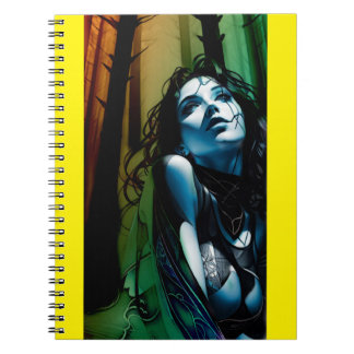 Abstract photo editing art notebook