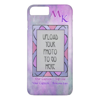 Abstract Photo Frame - Soft Purples - Personalise Case-Mate iPhone Case