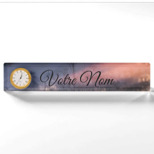 abstract photo maker badge nameplate