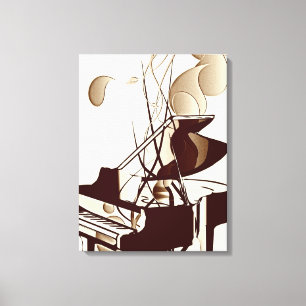 Abstract Piano Art  Canvas Print