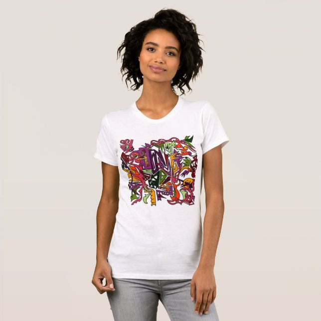 Abstract Picasso Style T-Shirt (Front Full)