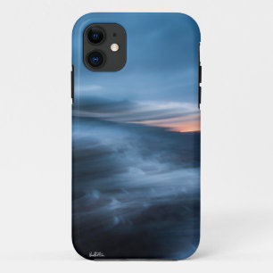 abstract picture of the bay, blue Case-Mate iPhone case