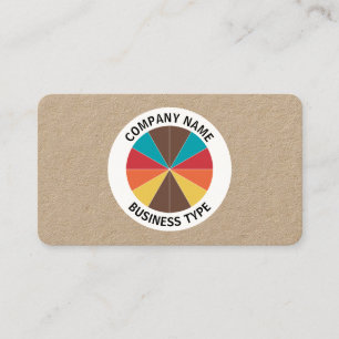 Abstract Pie 05 - kraft Business Card