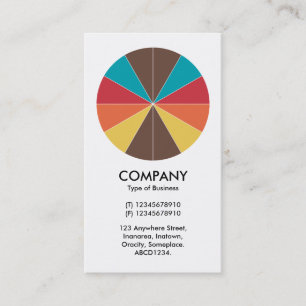 Abstract Pie 05 - White Business Card
