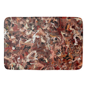 Abstract Pine Needles Bath Mat