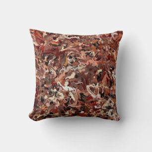 Abstract Pine Needles Cushion