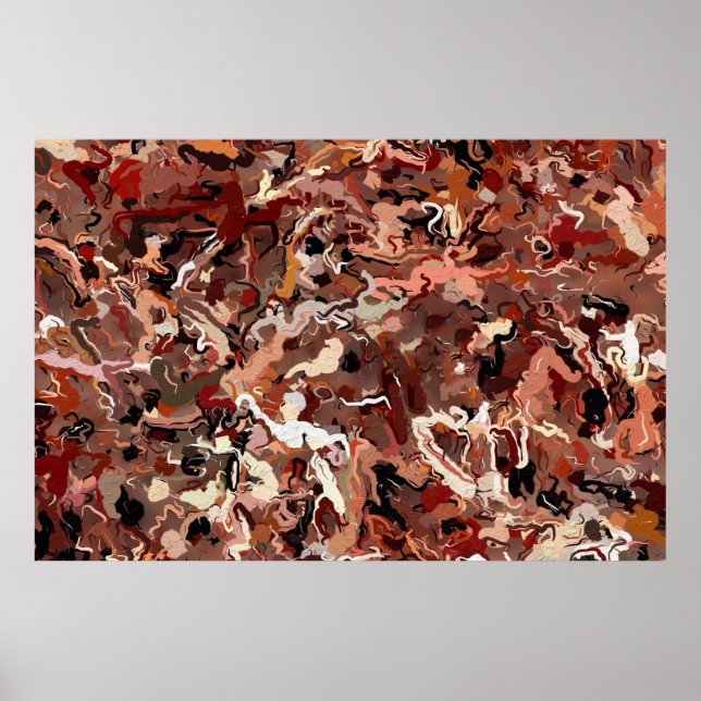 Abstract Pine Needles Poster (Front)