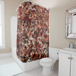 Abstract Pine Needles Shower Curtain