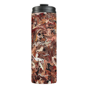 Abstract Pine Needles Thermal Tumbler