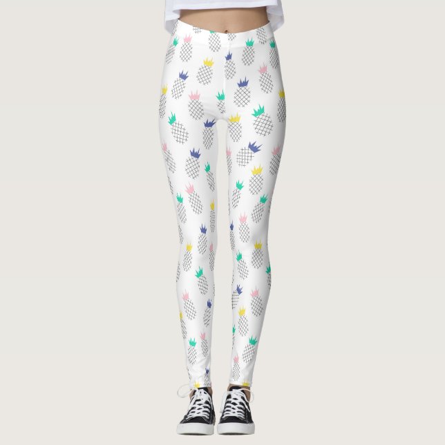 Abstract Pineapples 2 Leggings (Front)