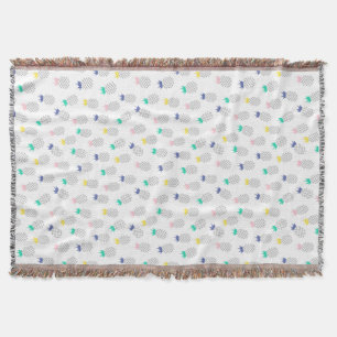 Abstract Pineapples 2 Throw Blanket