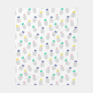 Abstract Pineapples Fleece Blanket