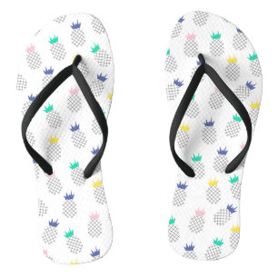 Abstract Pineapples Jandals