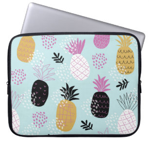 Abstract Pineapples Scandinavian Style Pattern Laptop Sleeve