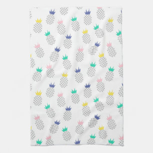 Abstract Pineapples Tea Towel