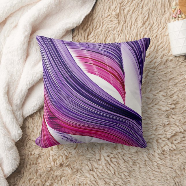 Abstract pink and purple cushion (Blanket)