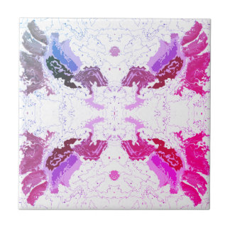 Abstract Pink and Purple Tile