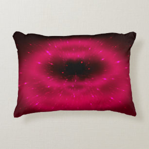 Abstract pink fractal composition. Magic explosion Decorative Cushion