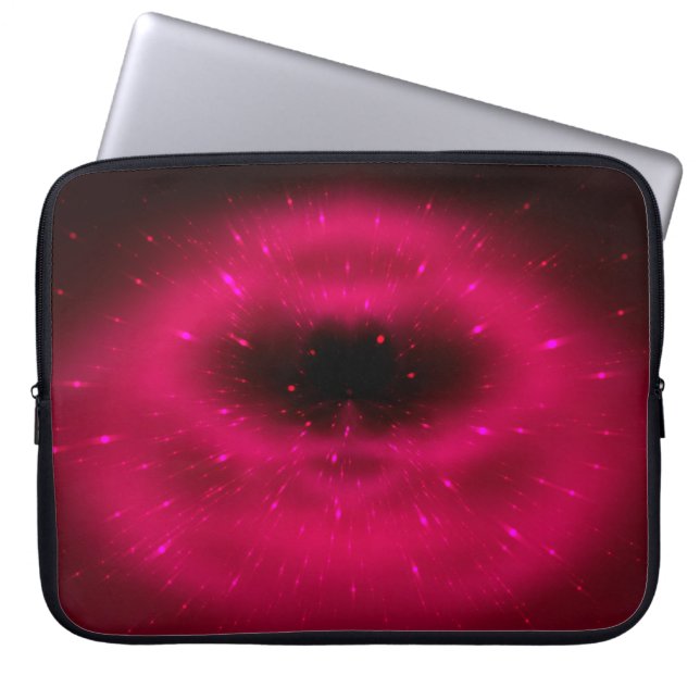 Abstract pink fractal composition. Magic explosion Laptop Sleeve (Front)