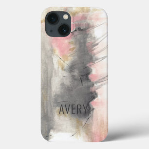 Abstract Pink Gold Art  iPhone 13 Case