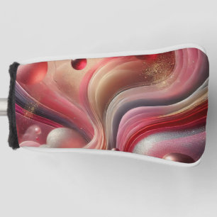 Abstract Pink Golf Club Cover