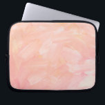 Abstract pink hand painted. Elegant blush brush Laptop Sleeve<br><div class="desc">Elegant abstract pink hand painted brush strokes laptop sleeve for birthday girl,  mothers day.</div>
