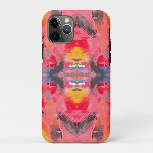 Abstract Pink Kaleidoscope   Case-Mate iPhone Case (Back)