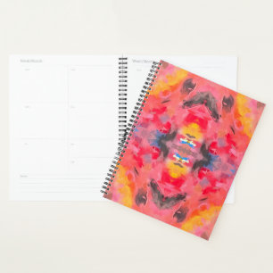 Abstract Pink Kaleidoscope Planner