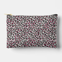 Abstract Pink Leopard Pattern Print Cut Sew Bag