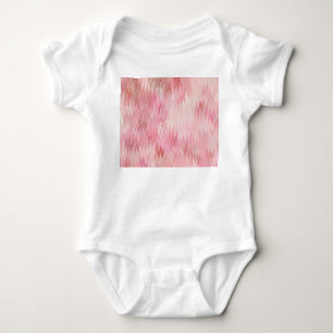 Abstract Pink Mosaic Background Illustration Baby Bodysuit