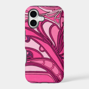 Abstract Pink Panel Painting