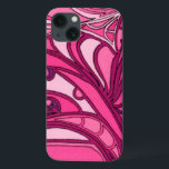 Abstract Pink Panel Painting iPhone 13 Case<br><div class="desc">A Daliesque print, this abstract pink painting by Tina Kafantaris features twisted, melted lines segmented into three panels. A vibrant surrealist print that would look great on a number of products. Get yours today!</div>