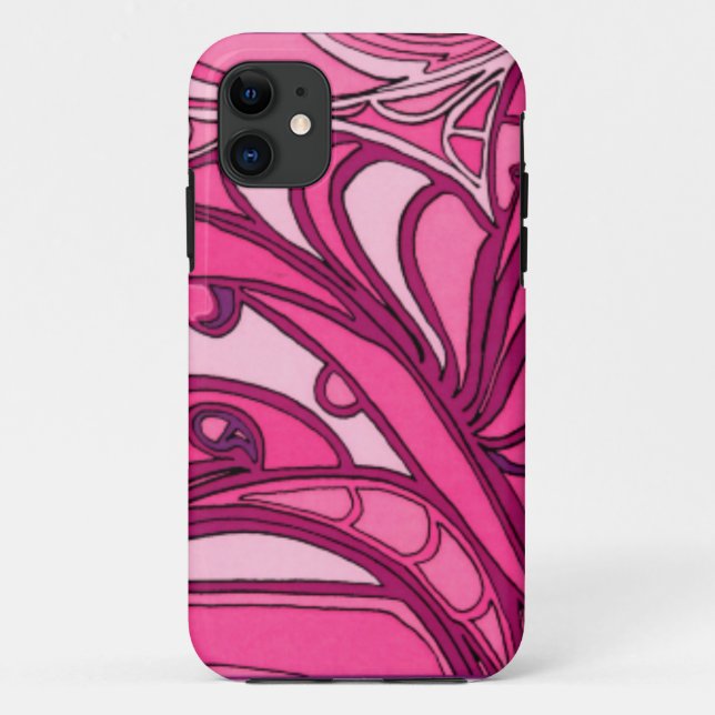 Abstract Pink Panel Painting Case-Mate iPhone Case (Back)