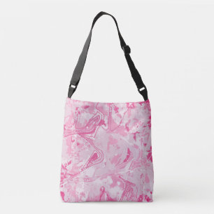 Abstract Pink Pattern Crossbody Bag