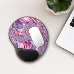 Abstract Pink Purple Spiral Fractal Gel Mouse Pad<br><div class="desc">This product features a beautiful colourful spiral fractal art in purple and pink shades.</div>