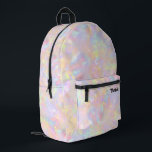 abstract pink purple yellow opal  printed backpack<br><div class="desc">opal inspired background backpack</div>