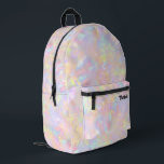 abstract pink purple yellow opal  printed backpack<br><div class="desc">opal inspired background backpack</div>