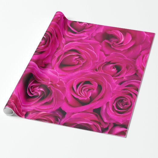 Plain Pink Wrapping Paper Zazzle.co.nz